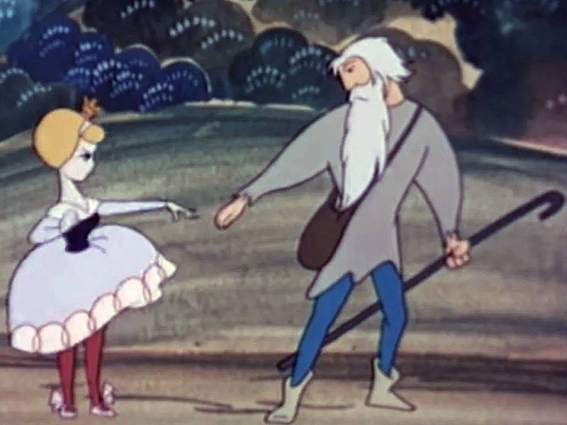 Кадр из мультфильма "Капризная принцесса" (1969)