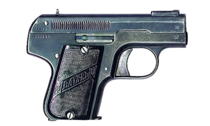 Пистолет "Bayard 1908", калибр 6,35 с шестью левыми нарезами